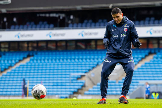 Mohamed Elyounoussi of the Norwegian national football team