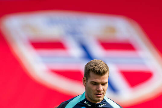 Alexander Sørloth of the Norwegian national football team