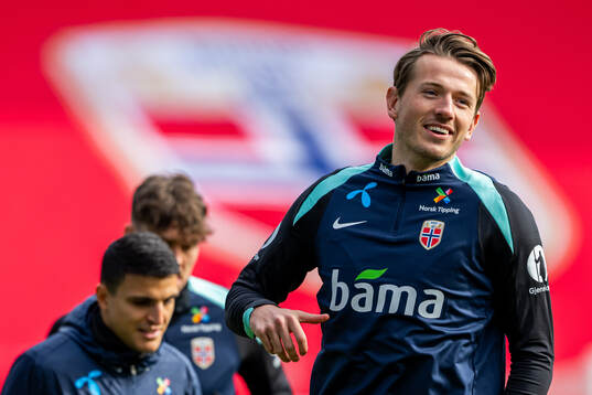 Sander Berge of the Norwegian national football team