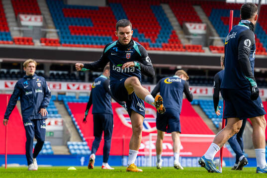 Hugo Vetlesen of the Norwegian national football team