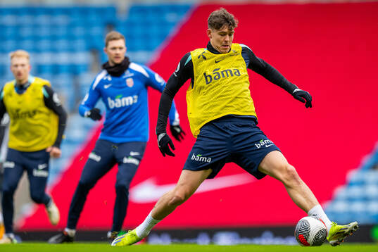 Jørgen Strand Larsen of the Norwegian national football