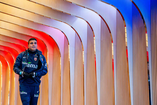 Mohamed Elyounoussi of the Norwegian national football team