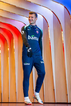 Alexander Sørloth of the Norwegian national football team