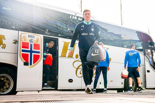 Goalkeeper Mathias Dyngeland of the Norwegian national