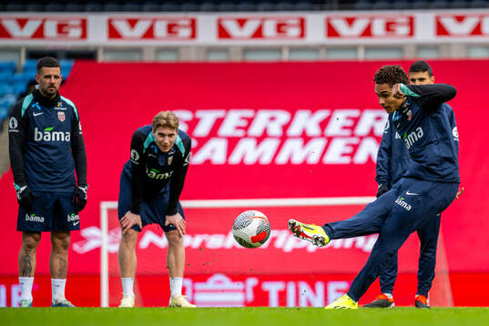 Antonio Nusa of the Norwegian national football team