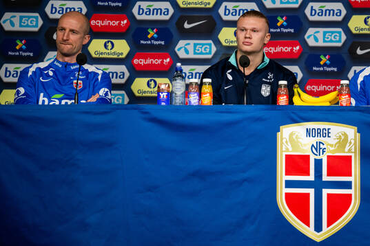 Brede Hangeland, player manager, and Erling Braut Haaland