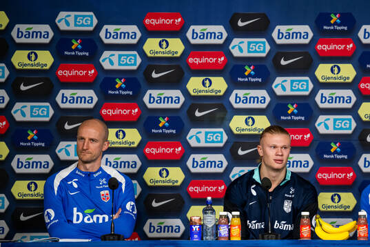 Brede Hangeland, player manager, and Erling Braut Haaland