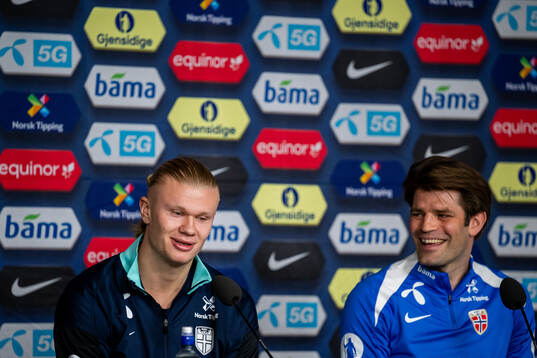 Erling Braut Haaland and Morten Morisbak Skjønsberg, press
