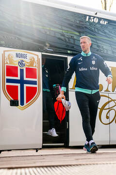 Goalkeeper Egil Selvik of the Norwegian national football