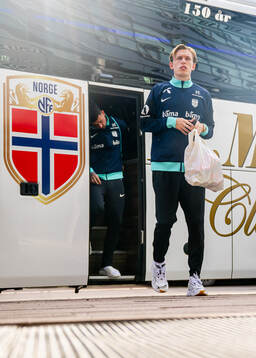 Marcus Holmgren Pedersen of the Norwegian national football