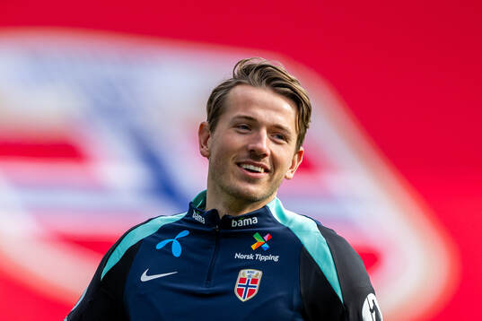 Sander Berge of the Norwegian national football team