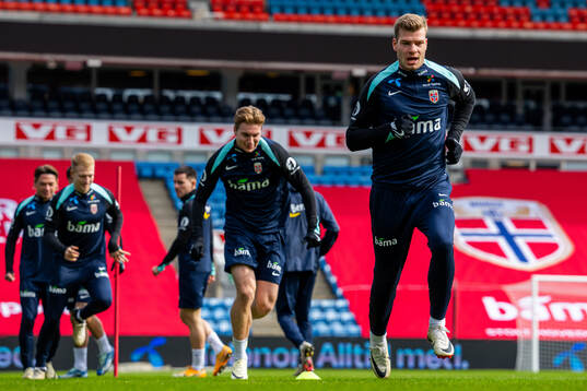 Alexander Sørloth of the Norwegian national football team