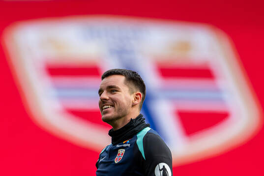 Hugo Vetlesen of the Norwegian national football team