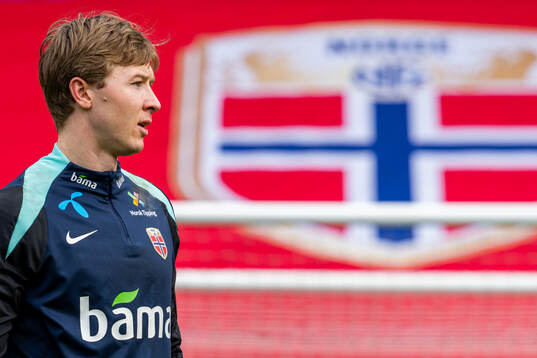 Goalkeeper Mathias Dyngeland of the Norwegian national