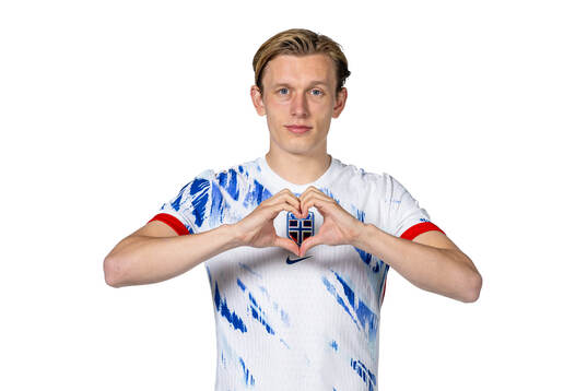 Marcus Holmgren Pedersen of the Norwegian national football