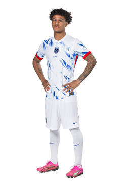 Oscar Bobb of the Norwegian national football team poses