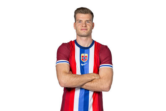 Alexander Sørloth of the Norwegian national football team