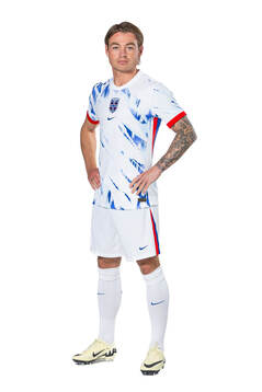 Patrick Berg of the Norwegian national football team poses