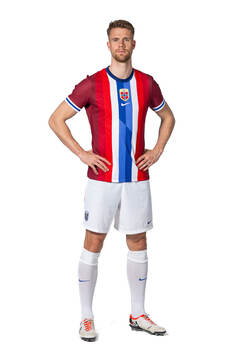 Kristoffer Ajer of the Norwegian national football team
