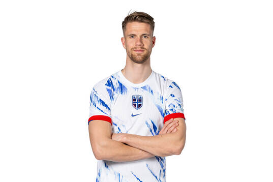 Kristoffer Ajer of the Norwegian national football team