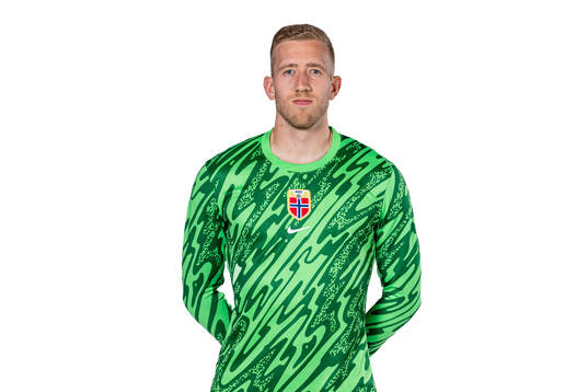 Goalkeeper Egil Selvik of the Norwegian national football