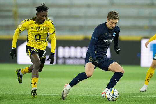 Elfsborgs Jalal Abdullah och Halmstads Birnir Ingason
