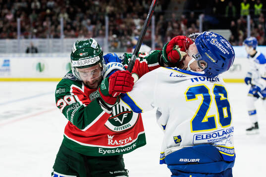 Frölundas Mikael Ruohomaa och Leksands Patrik Norén