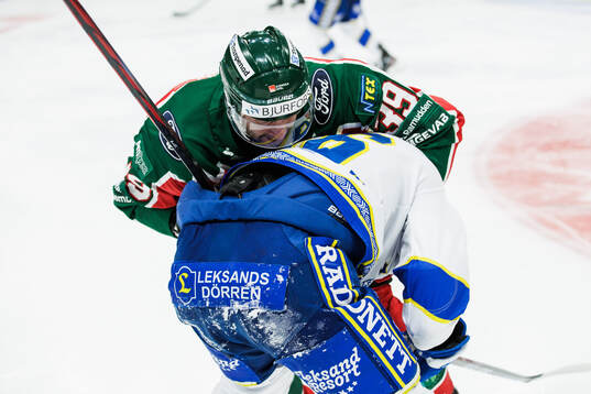 Frölundas Mikael Ruohomaa och Leksands Patrik Norén