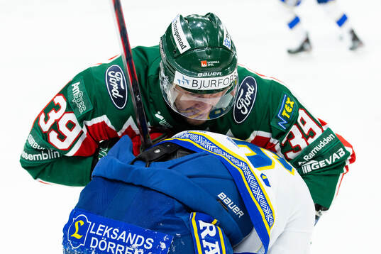 Frölundas Mikael Ruohomaa och Leksands Patrik Norén
