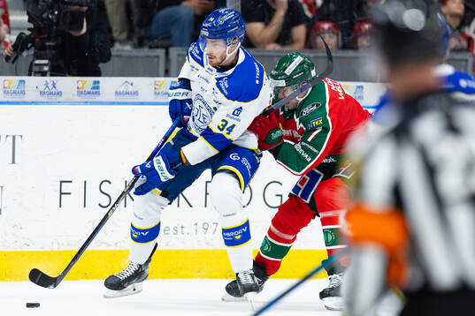 Leksands Peter Cehlarik och Frölundas Henrik Tömmernes