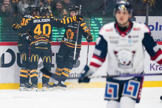 Skellefteås Rickard Hugg jublar
