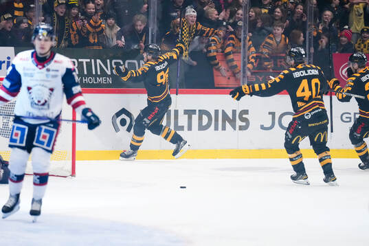 Skellefteås Rickard Hugg jublar
