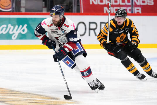 Linköpings Oscar Fantenberg och Skellefteås Max Lindholm
