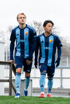 Djurgårdens Oskar Fallenius och Keita Kosugi