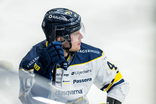 HV71s Oskar Stål-Lyrenäs deppar