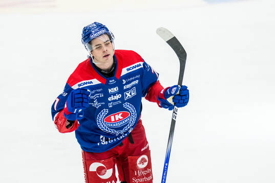 Oskarshamns Viktor Lodin jublar