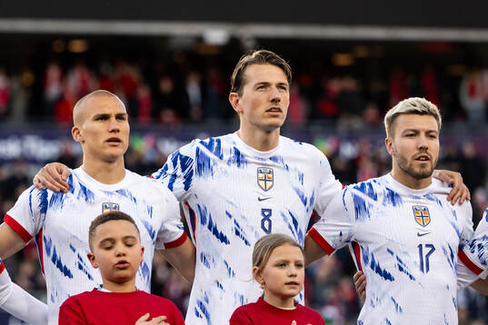 Leo Østigård, Sander Berge and Fredrik André Bjørkan of