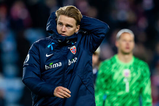 Martin Ødegaard of Norway looks dejected