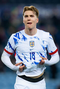 Kristian Thorstvedt of Norway looks dejected