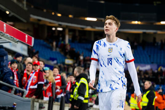 Kristian Thorstvedt of Norway looks dejected
