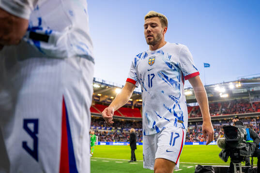 Fredrik André Bjørkan of Norway at half-time