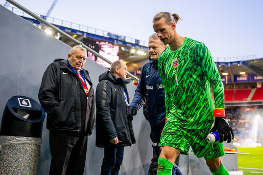 Frode Grodås, goalkeeper coach, and goalkeeper Ørjan