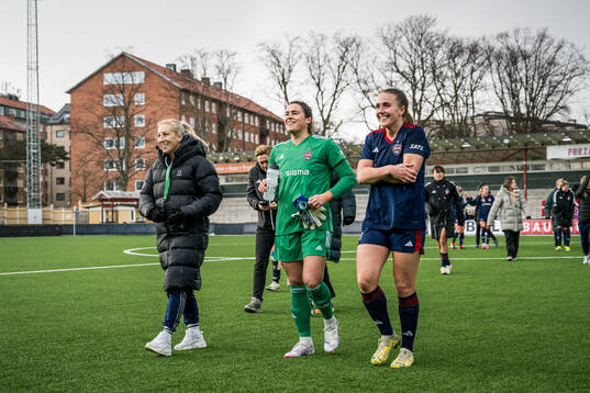 FC Rosengårds målvakt Eartha Cumings och Gudrun
