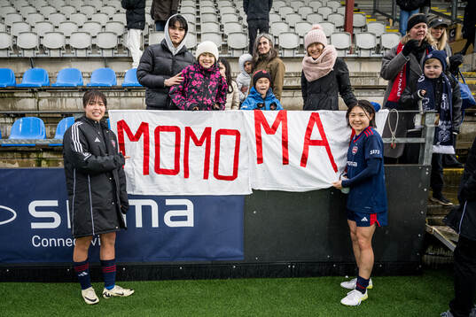 FC Rosengårds Momoko Tanikawa och Mai Kadowaki