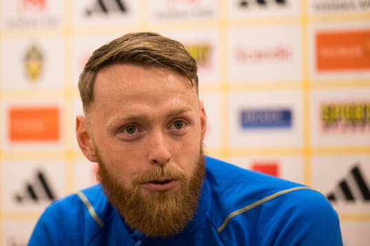 Goalkeeper Viktor Johansson of Sweden of the Swedish men's
