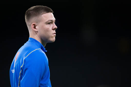 Emil Holm of Sweden of the Swedish men's national football