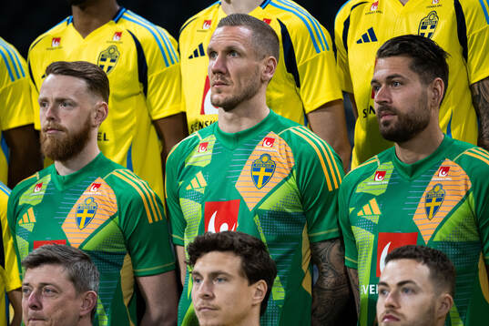 Goalkeeper Viktor Johansson, goalkeeper Robin Olsen and