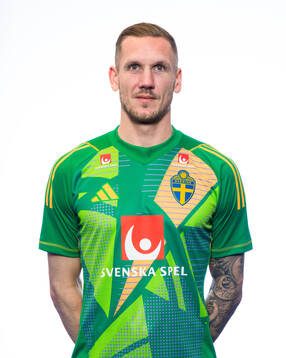 Goalkeeper Robin Olsen of the Swedish men's national