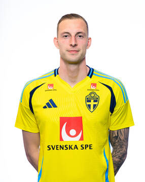 Gustaf Nilsson of the Swedish men's national football team