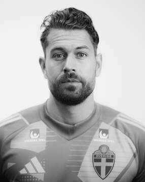 Goalkeeper Kristoffer Nordfeldt of the Swedish men's
